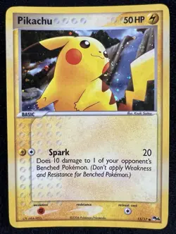 Pikachu 13/17 POP Series 4 Holo Vintage Pokemon Card - LP - Image 1
