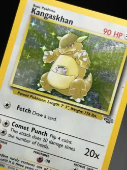 KANGASKHAN Pokemon Card WOTC Unlimited Jungle Holo Rare 5/64 MP (A) - Image 5