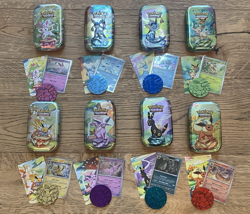 Pokemon Prismatic Evolutions | Cosmo Promo Cards & EMPTY Mini Tins Costco (8) - Image 1