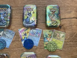 Pokemon Prismatic Evolutions | Cosmo Promo Cards & EMPTY Mini Tins Costco (8) - Image 3