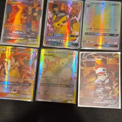 Pokemon GX Tag Team Holo Card Lot - Charizard, Pikachu, Raichu (6) - Image 1