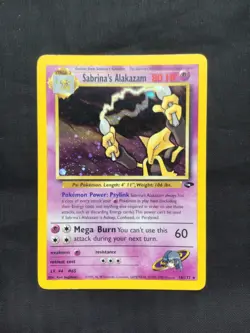 Pokemon Cards: Gym Challenge Rare Holo: Sabrina's Alakazam 16/132 - Image 1