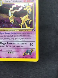 Pokemon Cards: Gym Challenge Rare Holo: Sabrina's Alakazam 16/132 - Image 5