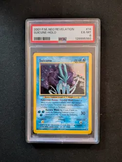 Suicune Pokemon Game Neo Revelation Holo Rare 14/64 PSA 6 EX-MT Card - Image 1
