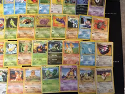 Pokemon Lot of 50 Cards Vintage Heavy Played WOTC Kabuto Fossil Base Jungle Neo - Image 2