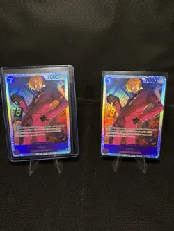 Sanji OP09-065 SR ONE PIECE Card Game NM Purple Reprint X2 - Image 1