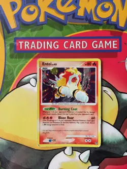 Entei 4/132 Holo Rare Secret Wonders Pokemon Card - Image 1