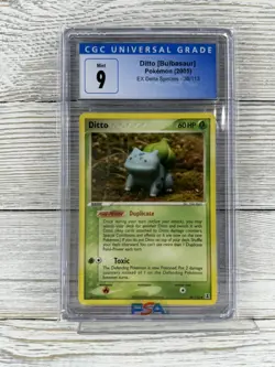 CGC 9 MINT Ditto [Bulbasaur] 2005 EX Delta Species 36/113 Pokemon Card - Image 1