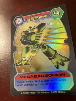 Digimon D-Tector MEGAGARGOMON Holo Foil TCG Card 2002 Bandai, DT-111 MEGA 85MPP - Image 2