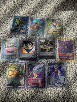 Bandai Dragon Ball Super Card Game Foil Lot 10 Cards Gohan Broly Beerus - Image 1