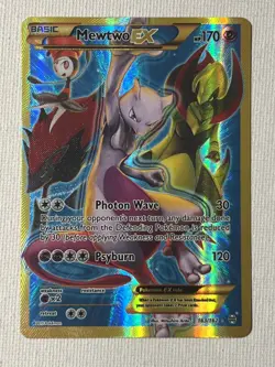 Mewtwo EX 163/162 Secret Rare – XY BREAKthrough Pokemon Card - Image 1