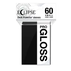 60 Ultra Pro Gloss Eclipse Small Jet Black Card Sleeves Deck Protector Japanese - Image 1