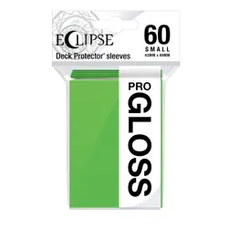 60 Ultra Pro Gloss Eclipse Small Lime Green Card Sleeves Deck Protector Japanese - Image 1