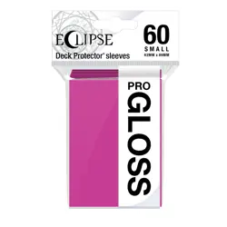 60 Ultra Pro Gloss Eclipse Small Hot Pink Card Sleeves Deck Protector Japanese - Image 1