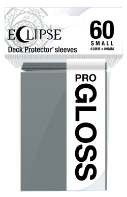 60 Ultra Pro Gloss Eclipse Small Smoke Grey Card Sleeves Deck Protector Japanese - Image 1