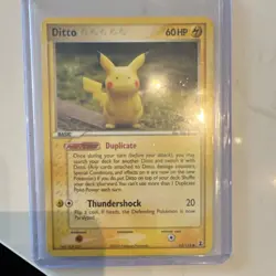 Pokemon Ditto Delta Species 063/113 60HP Thundershock Common Regular Card 2005 - Image 1