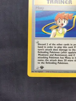 Pokemon Cards: Gym Heroes 1st Edition Rare: Misty 102/132 - Image 5