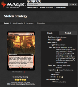 2024 MTG Magic the Gathering PIP Fallout Borderless #467 Stolen Strategy - Image 3