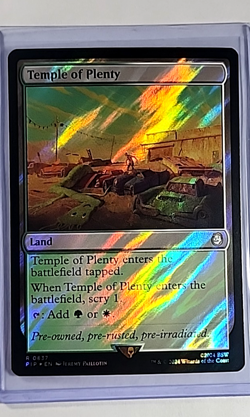 2024 MTG Magic The Gathering PIP Fallout Surge Foil #837 Temple of Plenty - Image 1