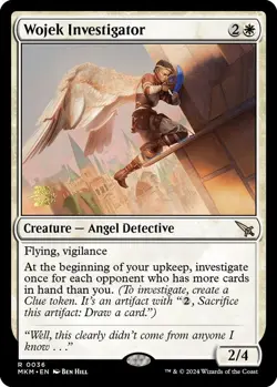 Magic the Gathering: MTGMURDERS KARLOV WOJEK INVESTIGATOR PRERELEASE FOIL RARE - Image 1
