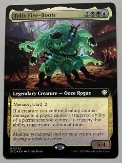 MTG OTC Commander Felix Five-Boots Legendary Creature MYTHIC FOIL #0042 - Image 1