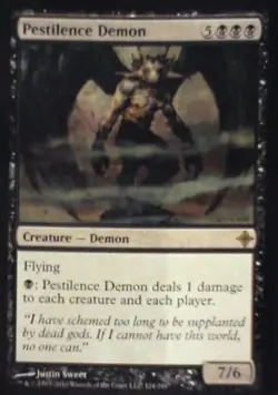 Pestilence Demon - Rise of the Eldrazi: #124, Magic: The Gathering Lp C283 - Image 1
