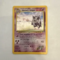 Pokemon Sabrina's Gengar Gym Challenge Holo Rare 80 HP 14/132 Card - Image 1