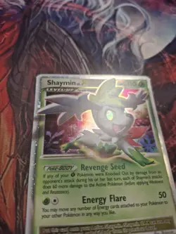 Pokemon Card Shaymin LV. X DP39 Diamond & Pearl Promos HOLO RARE - MP - Image 3