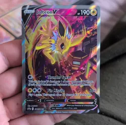 Pokemon Jolteon V Full Art Holo Promo SWSH Promo SWSH183 190 HP Thunder Card - Image 1