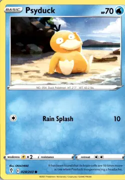Psyduck 024/203 SWSH07: Evolving Skies Pokemon Card TCG - Image 1
