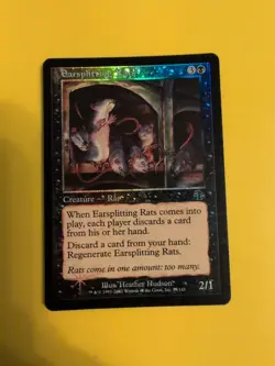 Earsplitting Rats. Judgment.Old VIntage.MTG Card.FOIL - Image 1