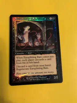 Earsplitting Rats. Judgment.Old VIntage.MTG Card.FOIL - Image 2