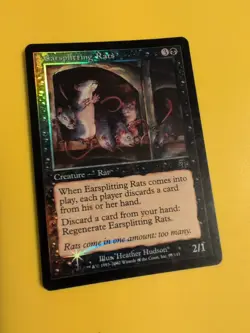 Earsplitting Rats. Judgment.Old VIntage.MTG Card.FOIL - Image 3