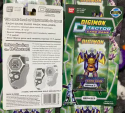 🔥2X Bundle/Lot Digimon D-Tector Card Game Series 2 NEW and SEALED 2002 Rare - Image 2