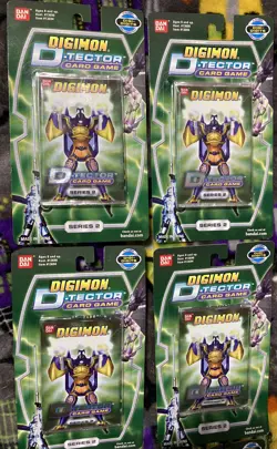 🔥2X Bundle/Lot Digimon D-Tector Card Game Series 2 NEW and SEALED 2002 Rare - Image 4