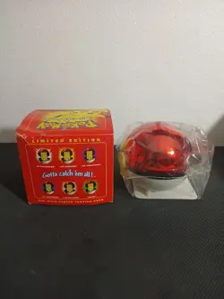 1999 Pokemon Pikachu 23k Gold Plated Trading Card & Pokeball Burger King Sealed - Image 3