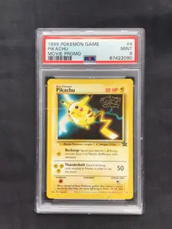 Pokemon Cards: Wizards Black Star Promo: Pikachu 4 PSA 9 - Image 1
