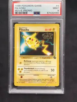 Pokemon Cards: Wizards Black Star Promo: Pikachu 4 PSA 9 - Image 2