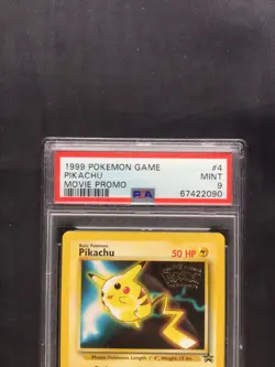 Pokemon Cards: Wizards Black Star Promo: Pikachu 4 PSA 9 - Image 3