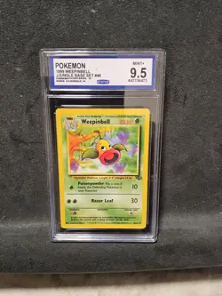 Pokemon Weepinbell Jungle Base Set 1999 #48/64 CCG 9.5 Graded Card - Image 1