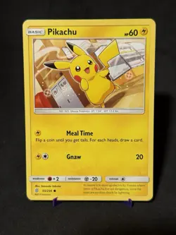 Pokemon TCG Pikachu Card 55/236 SM Unified Minds - Image 1