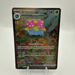 Pokemon TCG Venusaur EX Full Art Holo Card 198/165 Scarlet & Violet 151 Sir - Image 1