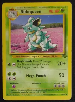 Nidoqueen Non Holo 23/64 Jungle Pokemon Card - Image 1