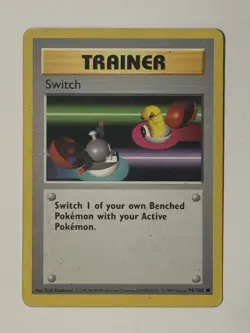 Pokemon TCG Switch 95/102 Trainer Card Shadowless 1st Edition Base Set NM - Image 1