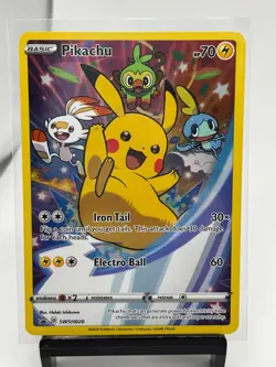 Pikachu SWSH020 SWSH: Sword & Shield Promo Cards Holo Pokemon - Image 1