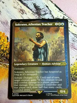 Sokrates, Athenian Teacher - Foil Etched Assassin's Creed MTG - Image 4