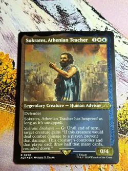 Sokrates, Athenian Teacher - Foil Etched Assassin's Creed MTG - Image 5