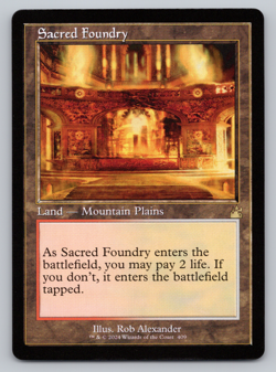 Sacred Foundry Retro Frame - MTG - Ravnica Remastered - Image 1