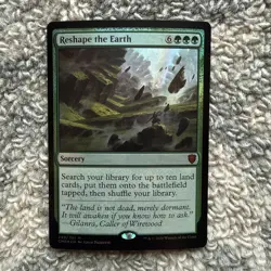 MTG *Reshape the Earth foil X1* (NM) Commander Legends Magic the Gathering - Image 1
