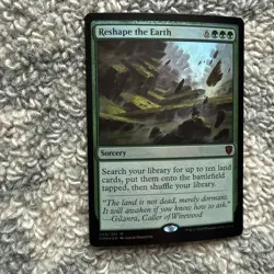 MTG *Reshape the Earth foil X1* (NM) Commander Legends Magic the Gathering - Image 2